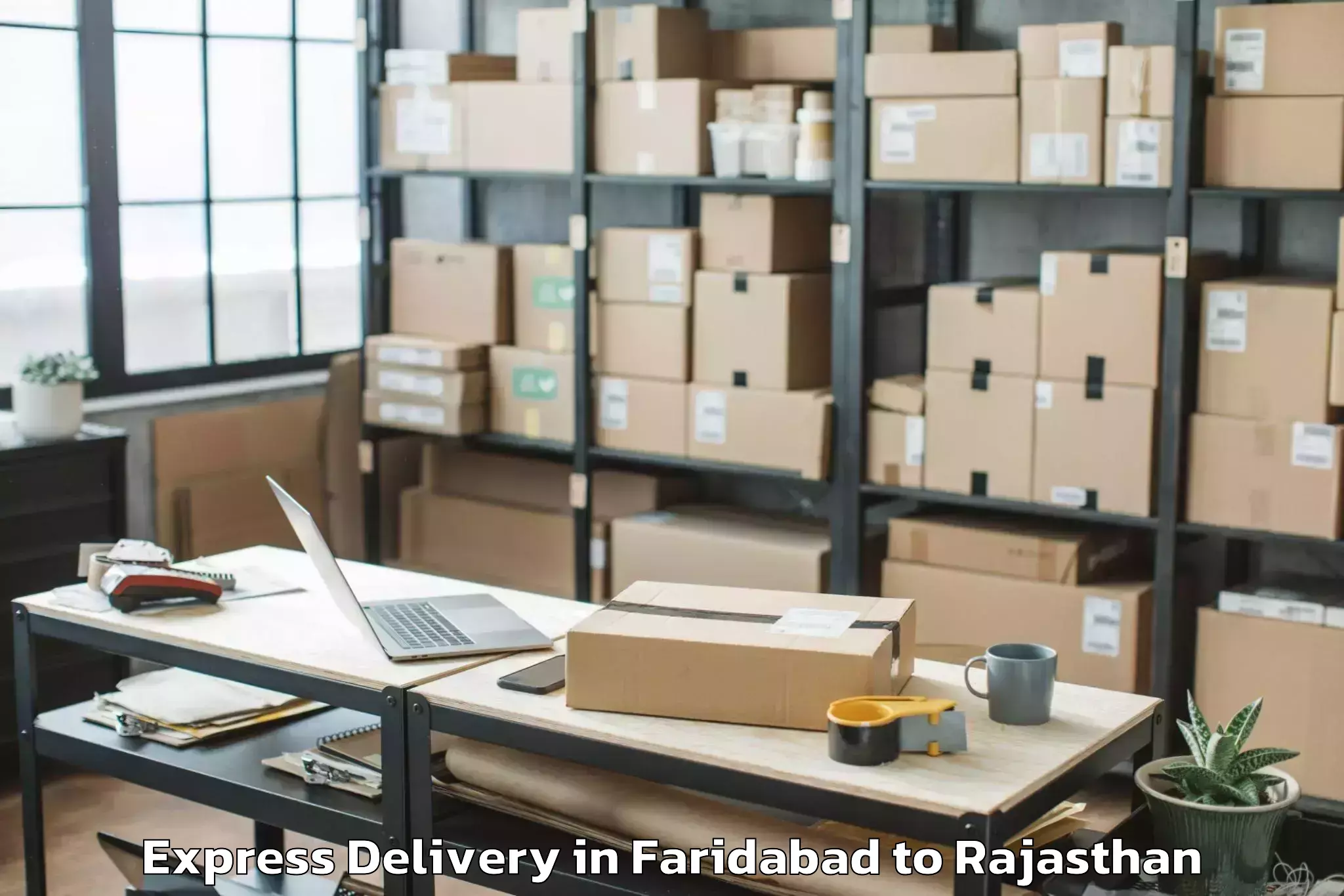 Quality Faridabad to Nims University Jaipur Express Delivery